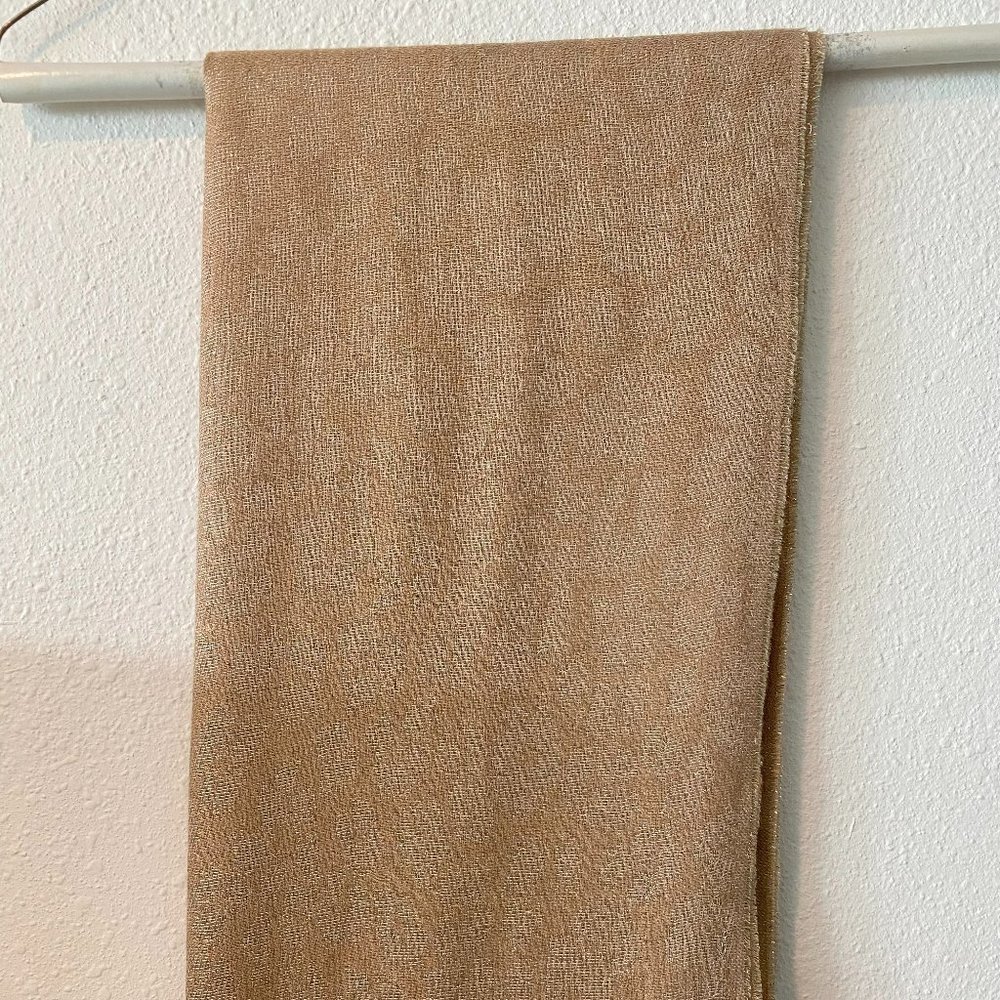 Banana Republic Gold Patterned Metallic Scarf